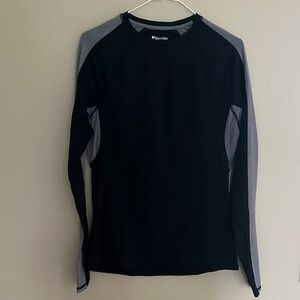 Kyodan Black and Grey Long Sleeve Cold Weather Base Layer EUC
